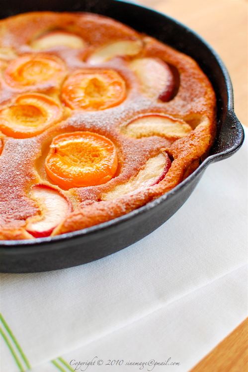 Apricot Peach Clafoutis