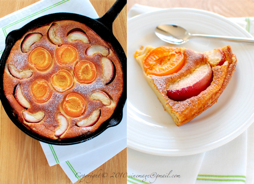 Apricot Peach Clafoutis 