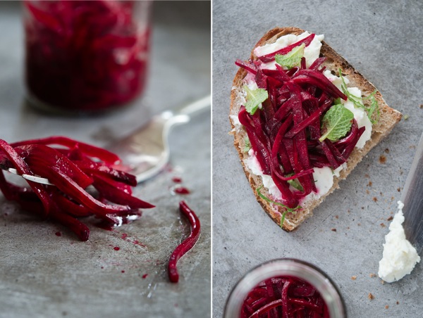 © 2012 Viviane Perenyi - Labne Beet Salsa Tartine