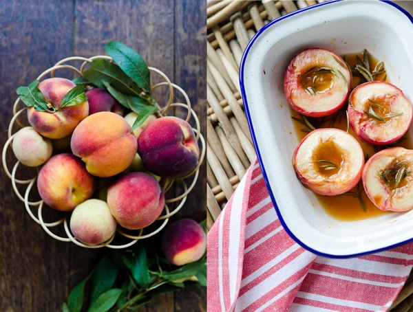 Peaches And Rosemary Roasted Peach | At Down Under | Viviane Perenyi 