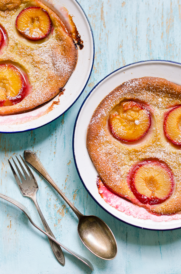 Coconut and Plum Clafoutis | At Down Under | Viviane Perenyi 
