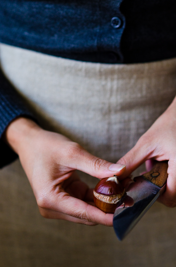 Peeling Chestnuts | At Down Under | Viviane Perenyi