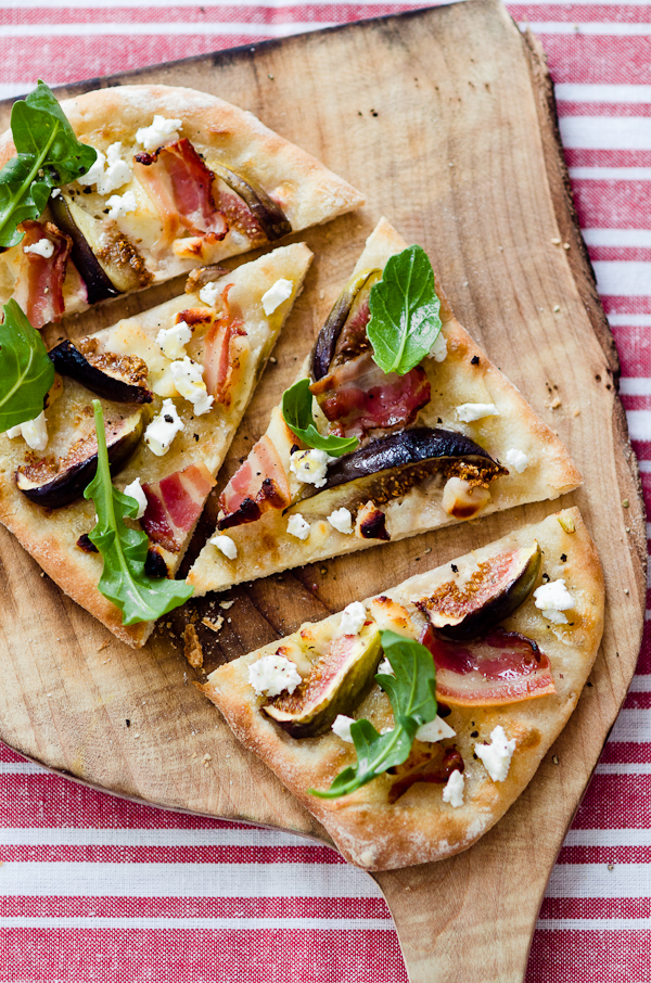 Fig Goat Cheese and Speck Pizza | At Down Under | Viviane Perenyi 