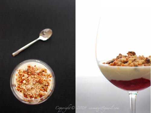 yogurt rhubarb crumble