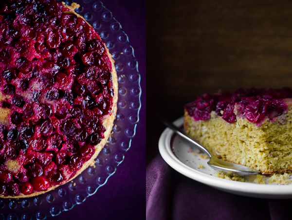 Cranberry Upside Down Cake | At Down Under | Viviane Perenyi