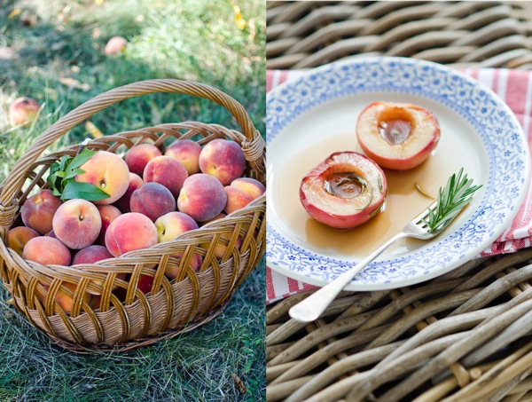 Peaches And Rosemary Roasted Peach | At Down Under | Viviane Perenyi 