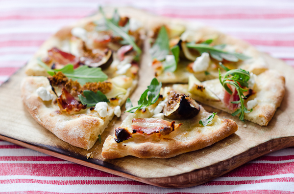 Fig Goat Cheese and Speck Pizza | At Down Under | Viviane Perenyi